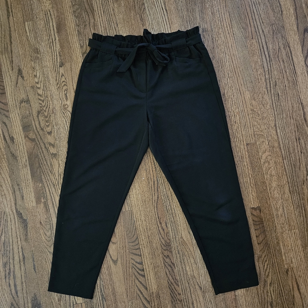 Paper bag dress pants